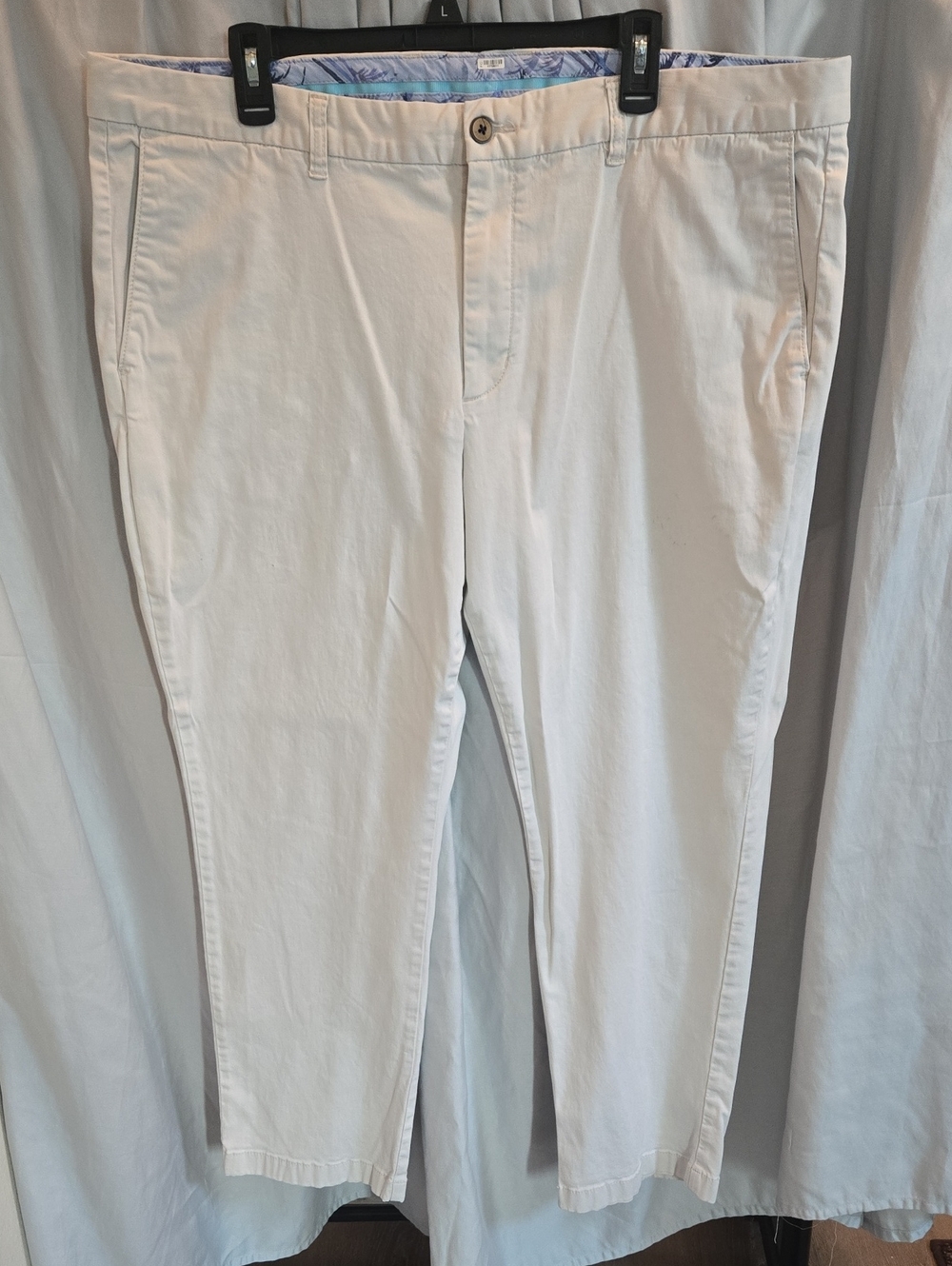 Tommy Bahama White Cotton-Blend Chinos